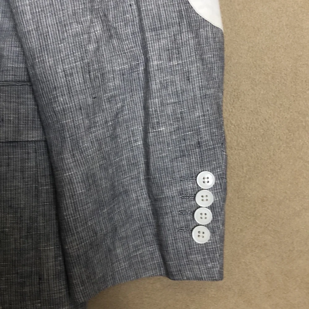Vitarelli Italy 100%‎ Linen Button Long Sleeve Blazer Men’s size 48R